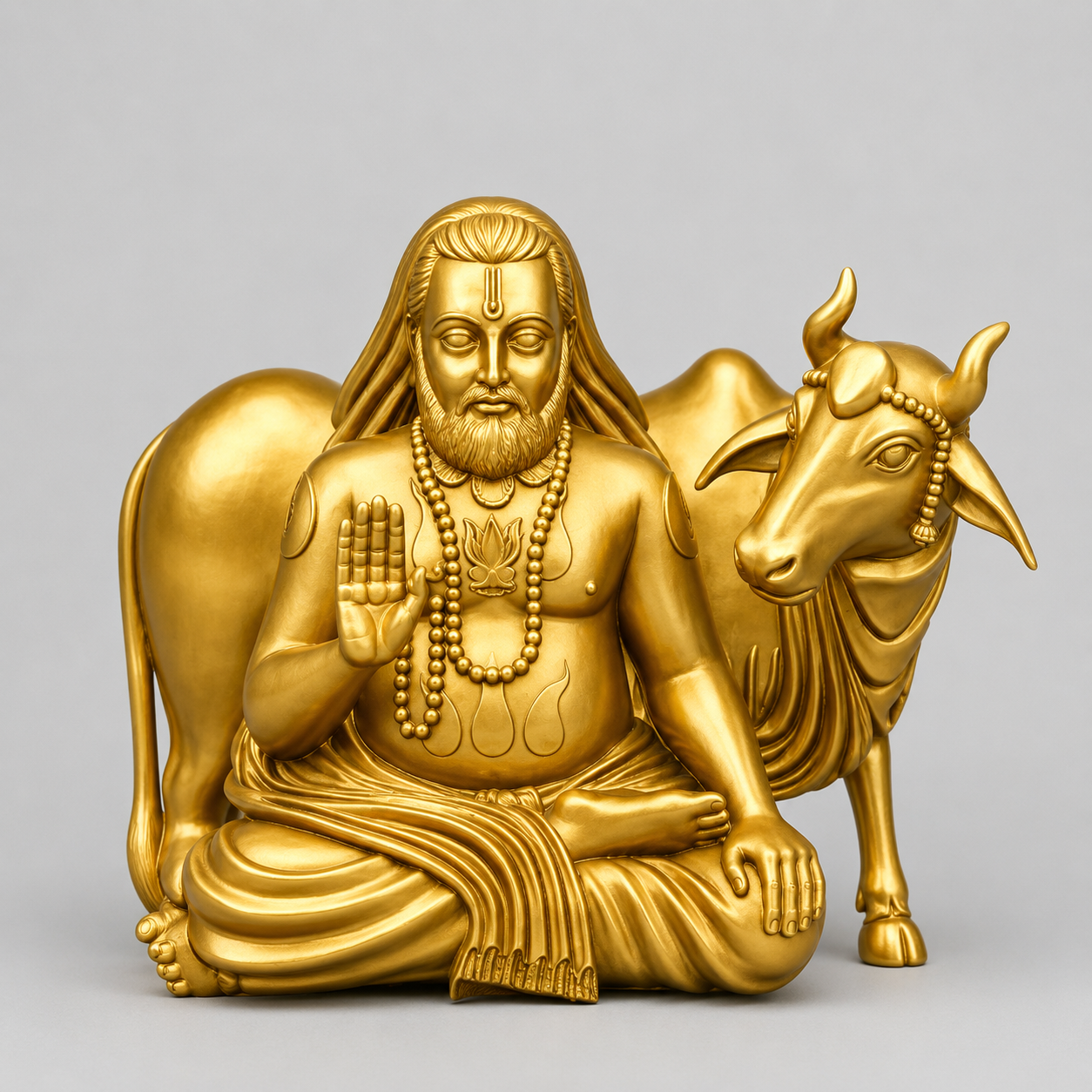 Radhuvendra Ji Woth Cow 3D Model (5 Inch)